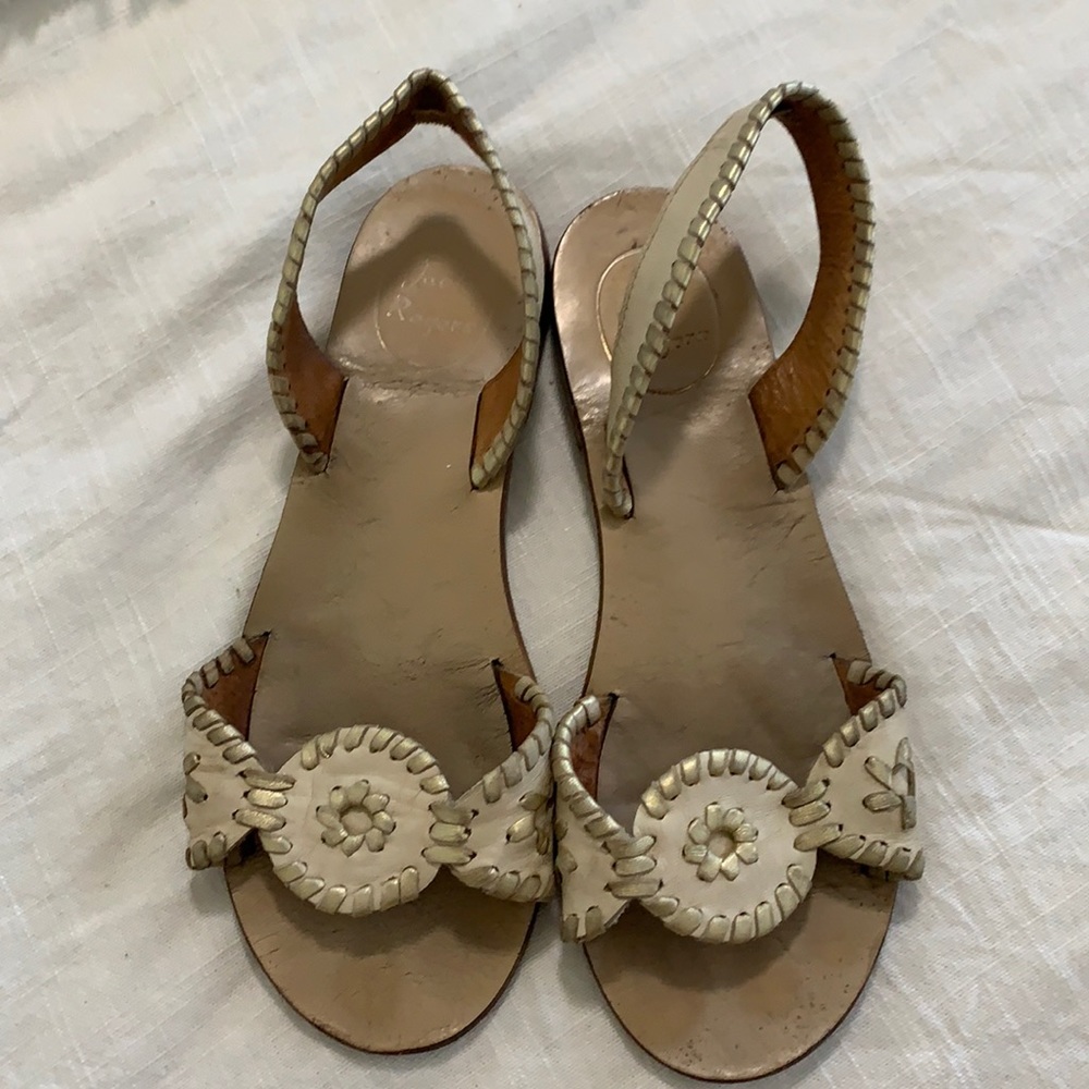 Cream & gold Jack Rogers Sandals